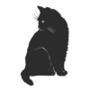 Black Cat Silhouette ID: 1557595216130 - Cut Ready SVG Gallery