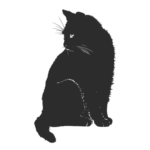 Black Cat Silhouette ID: 1557595216130 - Cut Ready SVG Gallery